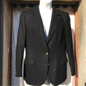 Burberry's Black Flannel Blazer